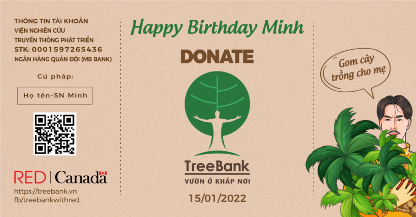 Thí điểm tổ chức “Birthday fundraising” cho TreeBank
