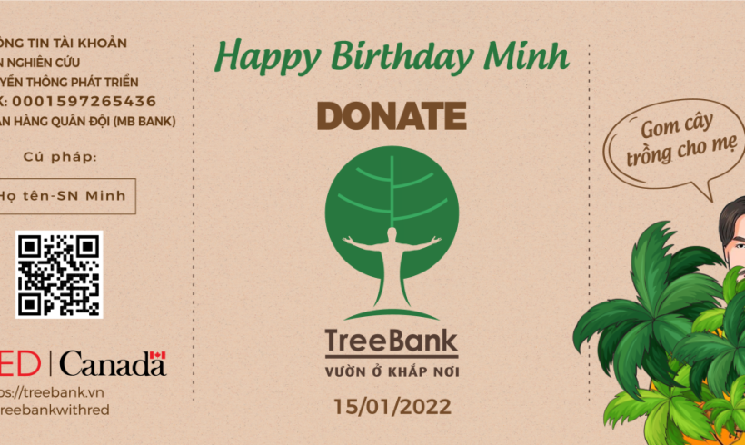 Thí điểm tổ chức “Birthday fundraising” cho TreeBank