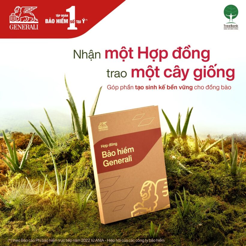 NHẬN MỘT HỢP ĐỒNG – TRAO MỘT CÂY GIỐNG GENERALI GIEO AN GÓP LÀNH CÙNG TREEBANK