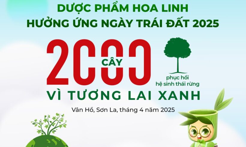 CÙNG DƯỢC PHẨM HOA LINH HƯỞNG ỨNG NGÀY TRÁI ĐẤT (22/4) – TRỒNG 2.000 CÂY CÙNG TREEBANK